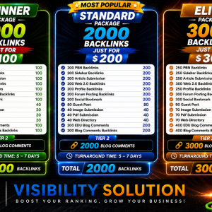 SEO BACKLINKS PACKAGES