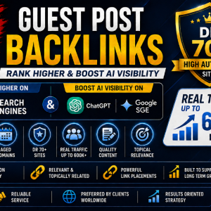 ⭐⭕【50% Off GUEST POST BACKLINKS】⭐Ai Visibility ⭕Rank in ChatGPT & Google SGE⭐ ⭕REAL TRAFFIC UP TO 600K+ & DR 70+ ⭐⭕