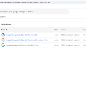 Aged 1-Year Google Workspace Edu Super Admin Account | 11,000 Users