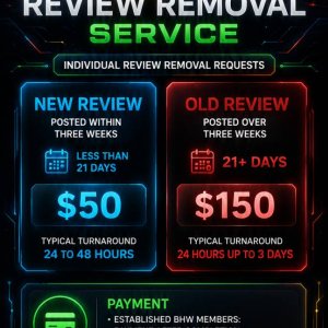 Google Reviews Removal Service | Individual Review Removal 1 star Google Reviews Removal Service | 24-72h TAT