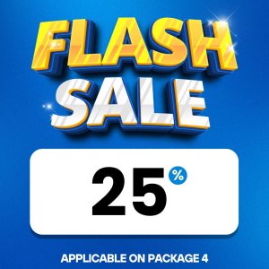 Blue and Yellow Discount Flash Sale 3D Modern Instagram  Post .jpg