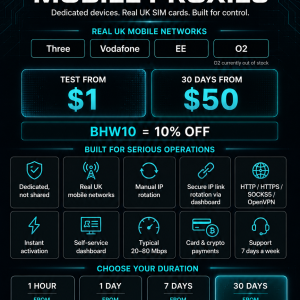 Proxellor UK Mobile Proxy Sales Graphic
