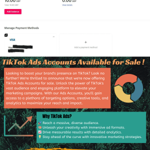 ➡️ Buy TikTok Ads Accounts ✅ Verified TikTok Advertising Account ❤️ Cheap Price ⚡Fast Delivery