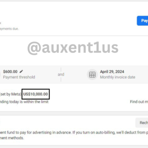 Auxentius FB ads account rental service.png