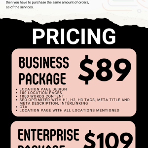 Local landing pages
