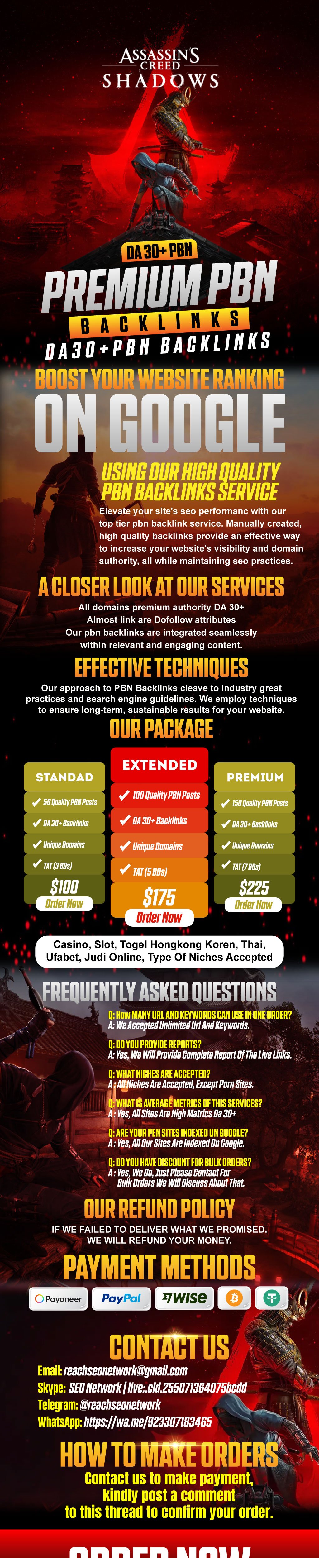 150 PBN Backlinks