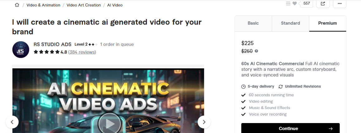 AI Video For Brands Freelancing Proof.PNG