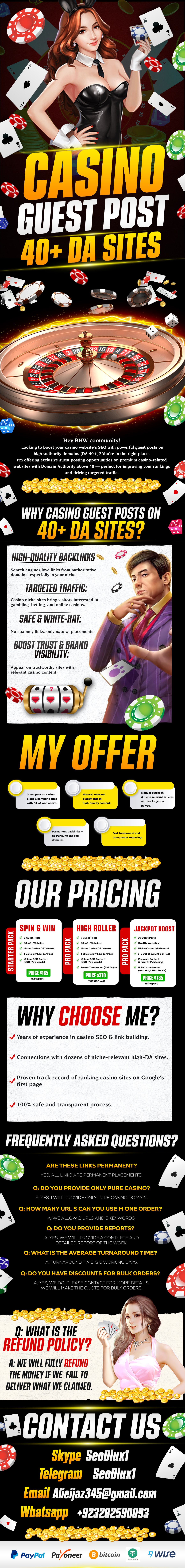 ⚡Authentic Guest Posting – Casino Accepted, DA 40+ & Organic Traffic ❤️