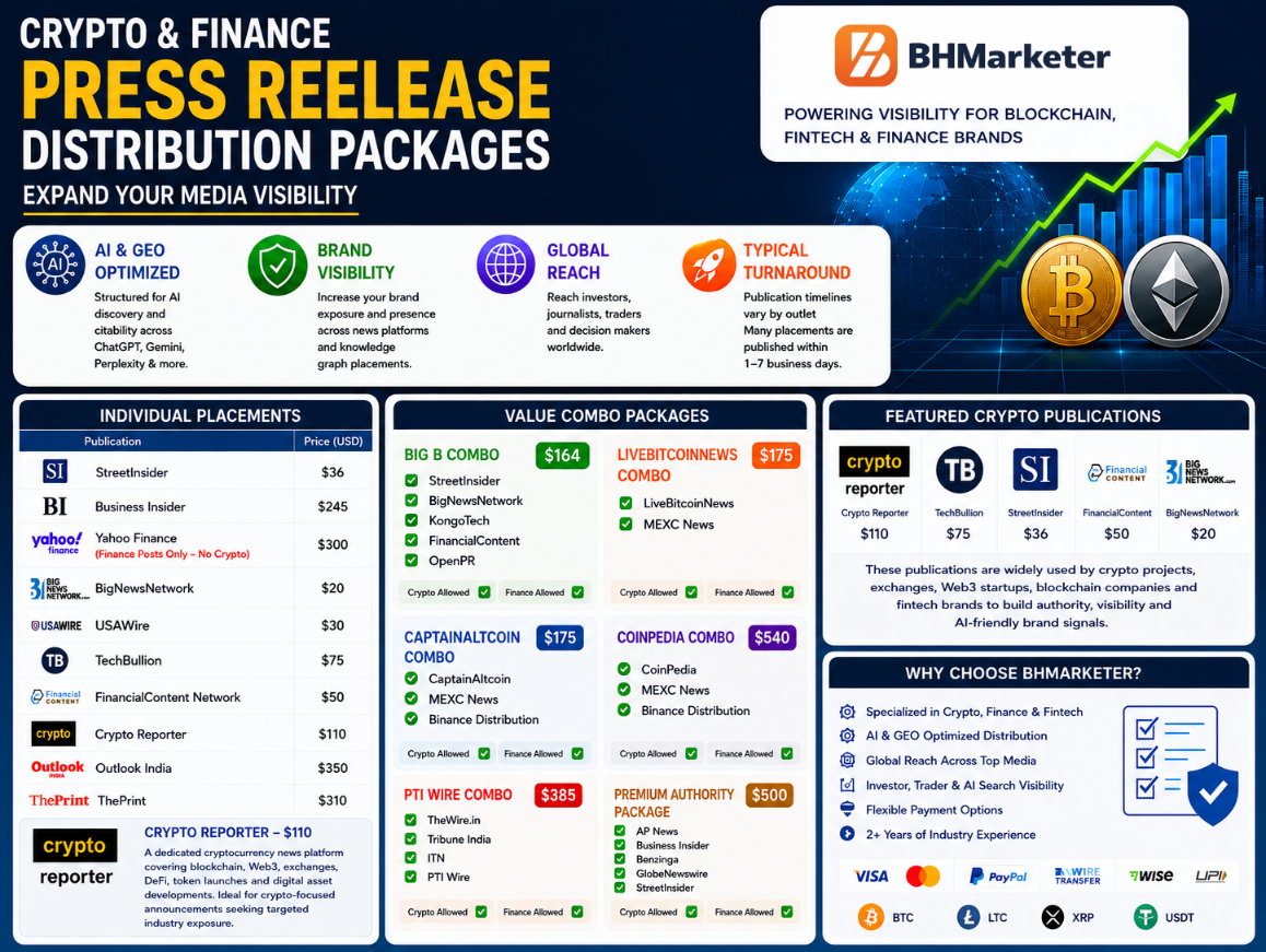 BHMarketer - Crypto Press Releases