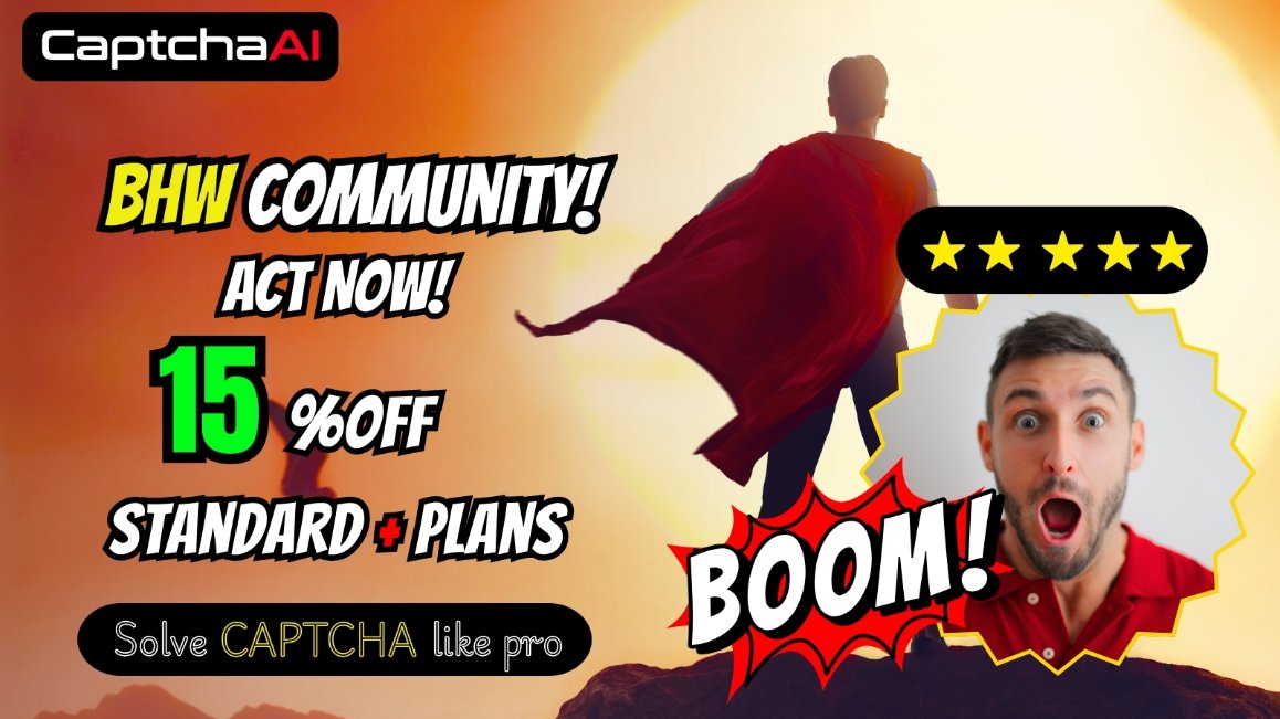 BHW Exclusive: 15% OFF Standard Plan or Higher – Solve CAPTCHAs Smarter!