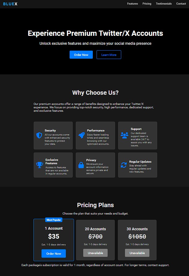 BLUEX - Website