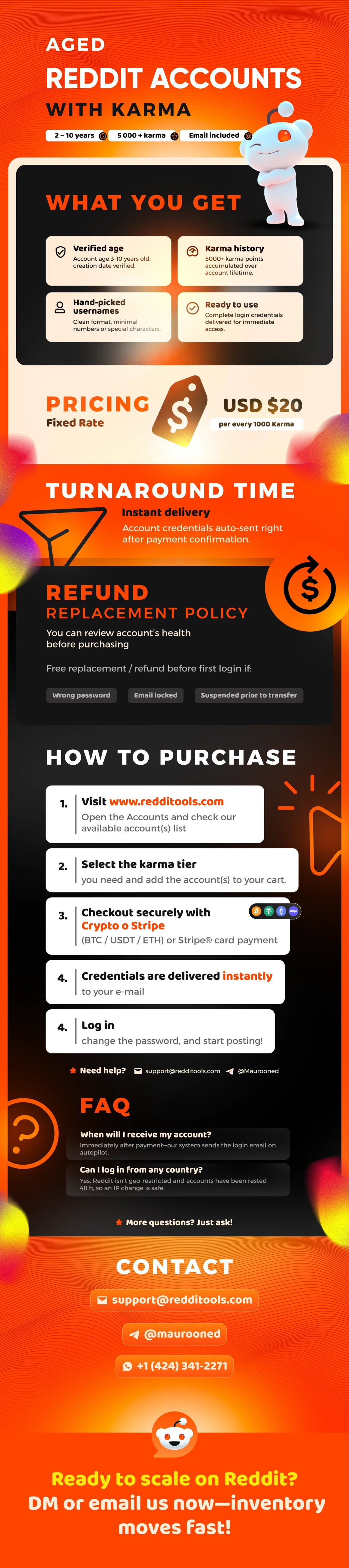 Buy Aged Reddit Accounts with Karma