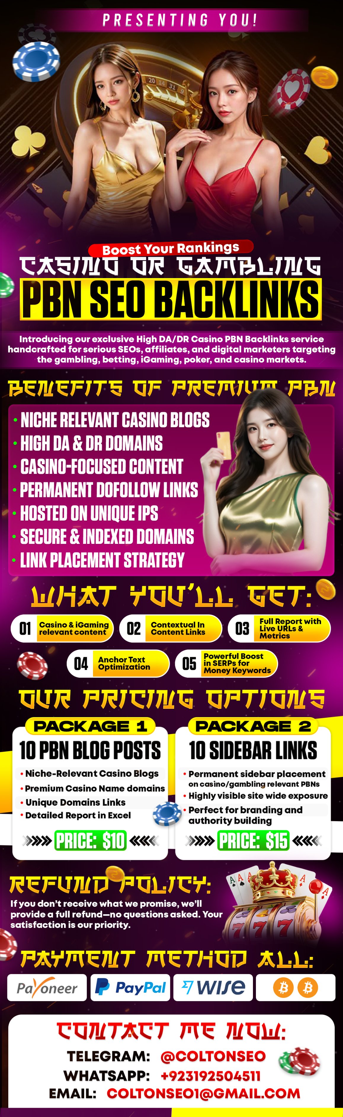 Casino Blogroll PBN high DA DR