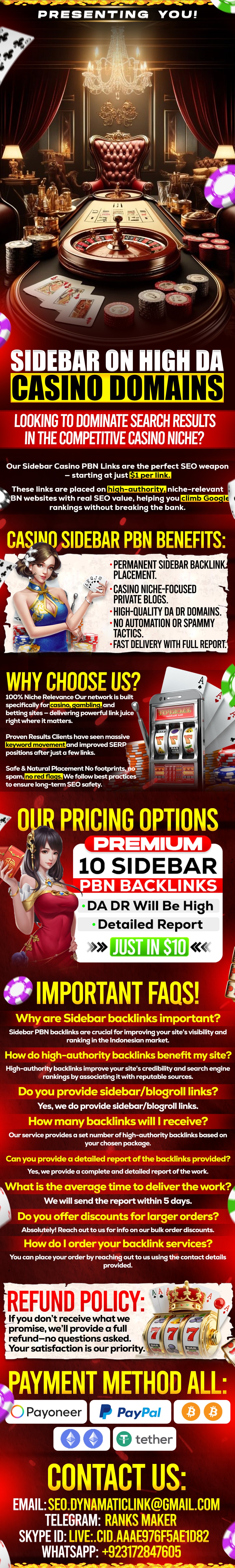 Casino PBN Backlinks