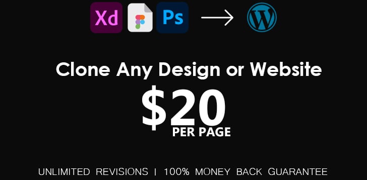 Clone Any Design or Website to Wordpress