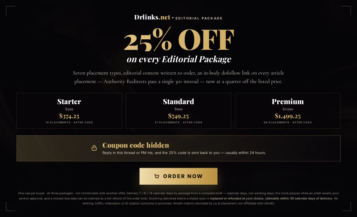 Drlinks Coupon Code