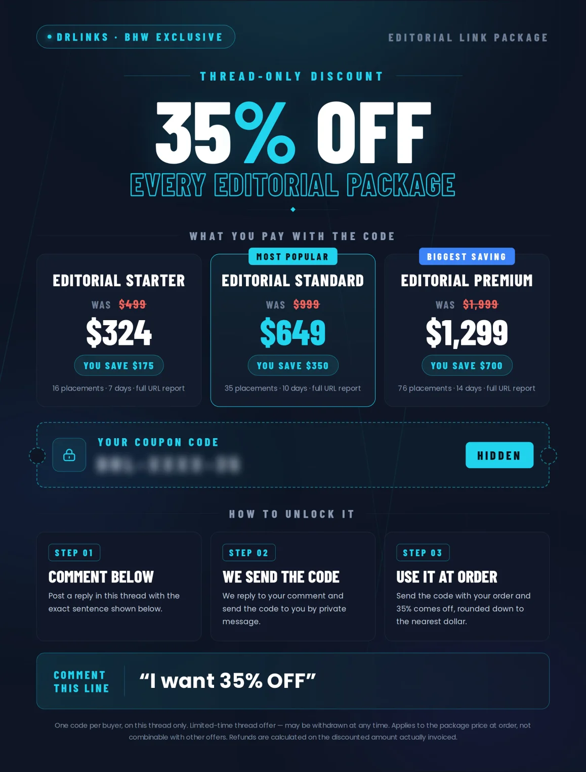 Editorial Link Coupon
