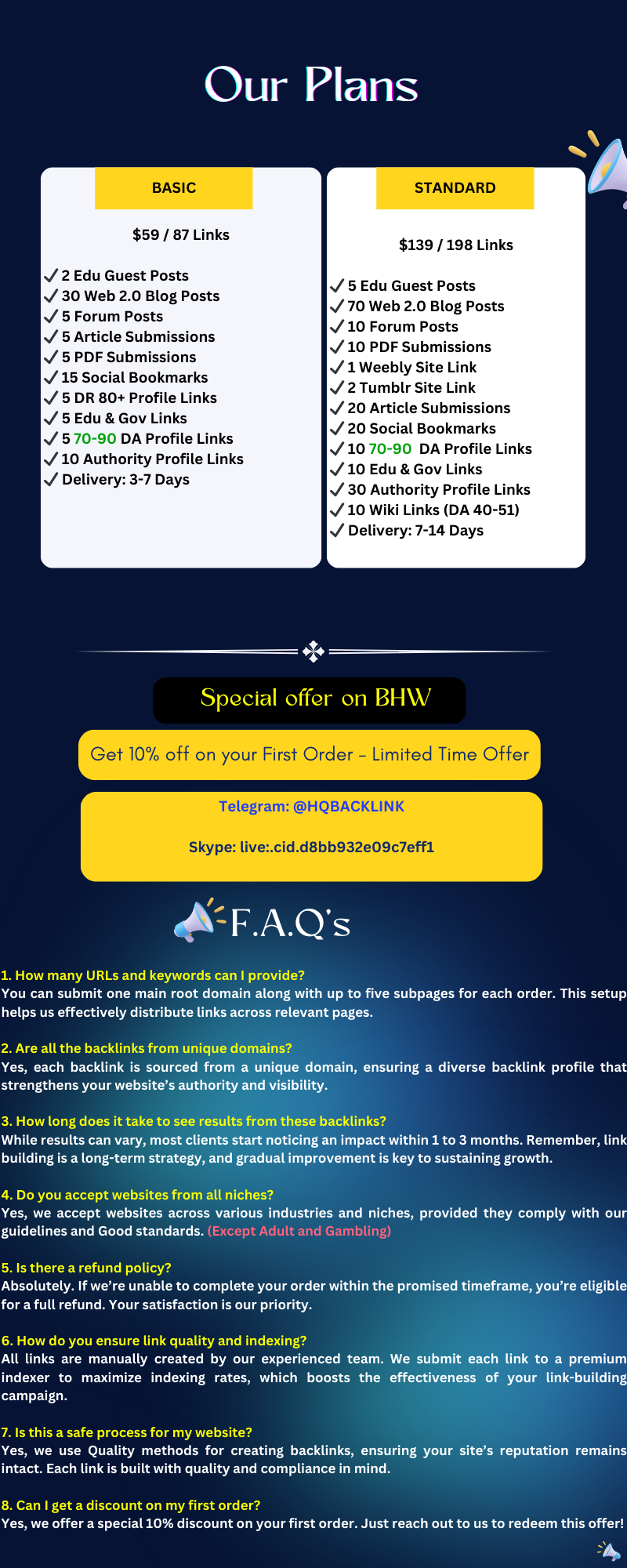Foundational SEO backlinks