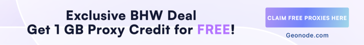 Geonode.com Proxy Offer