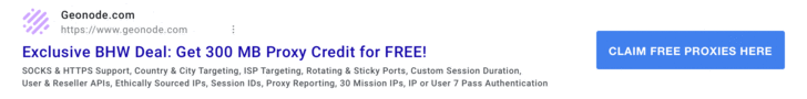 Geonode Proxy Offer