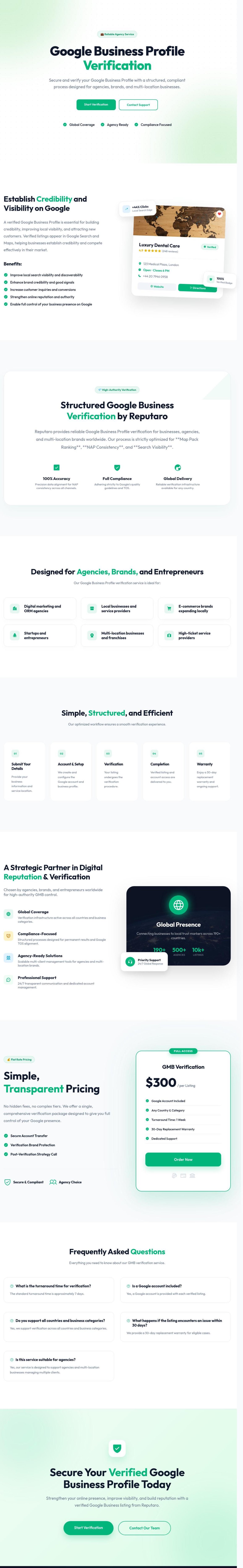 GMB Verification Service x Reputaro.io