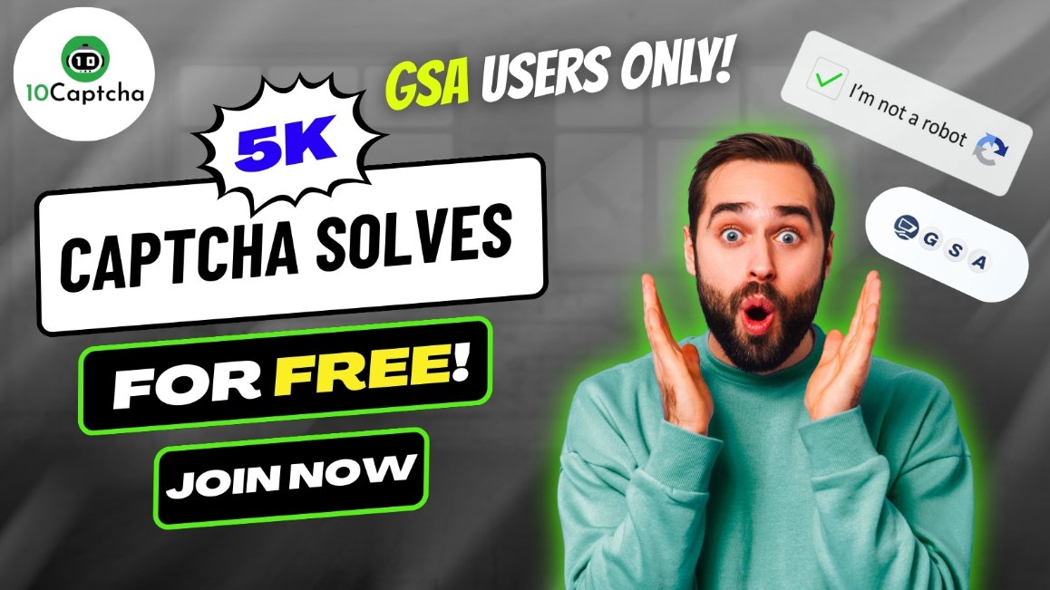GSA Exclusive: 5,000 FREE CAPTCHA Solves — Limited Time!