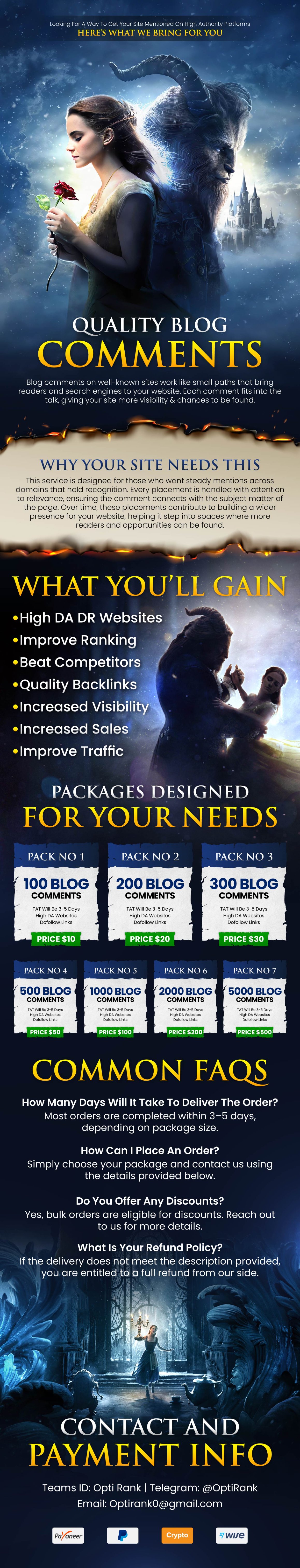 ⚡⚡❤️ HIGH QUALITY BLOG COMMENTS ⭐️▶️ HIGH DA Backlinks ◀️ ❤️ BLOG COMMENTS SEO BACKLINKS❤️⭐️✅