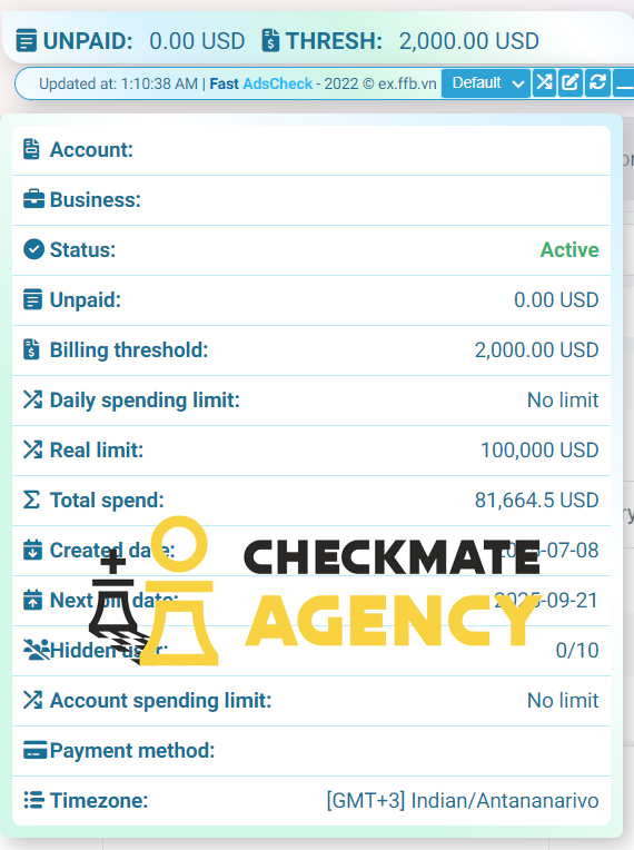 HIGH QUALITY META AD ACCOUNT!!!