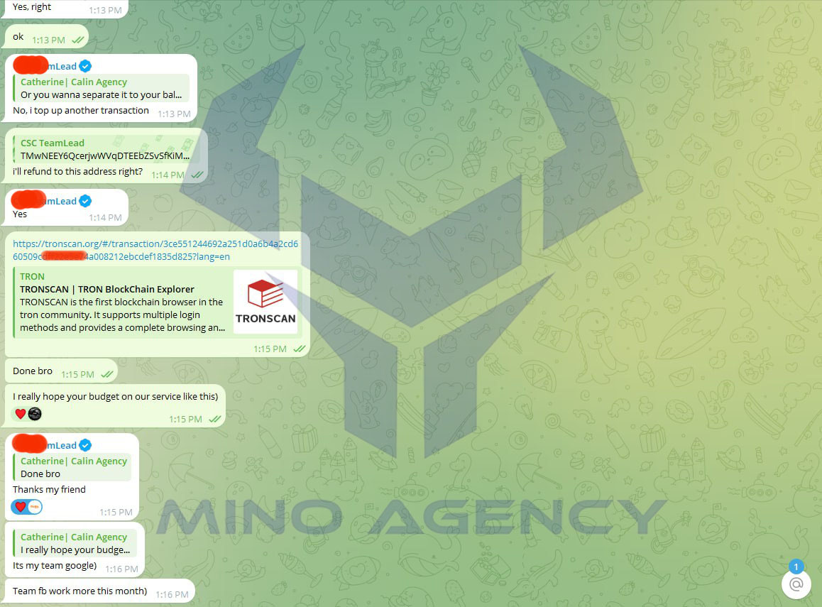 Mino's clients