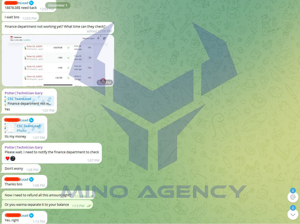Mino's clients