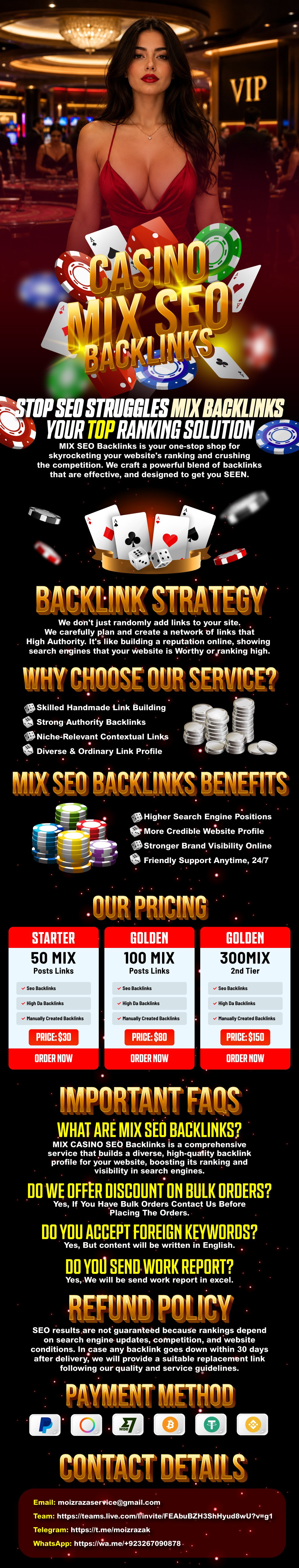 Mix SEO backlinks