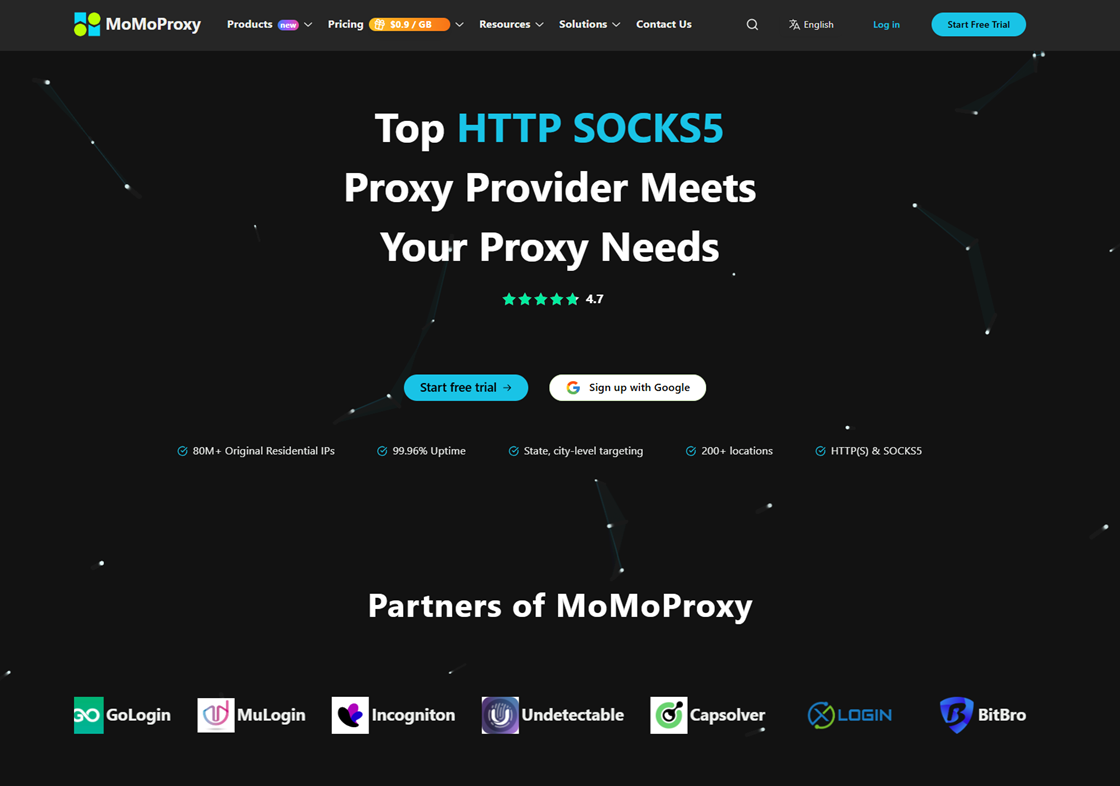momoproxy homepage