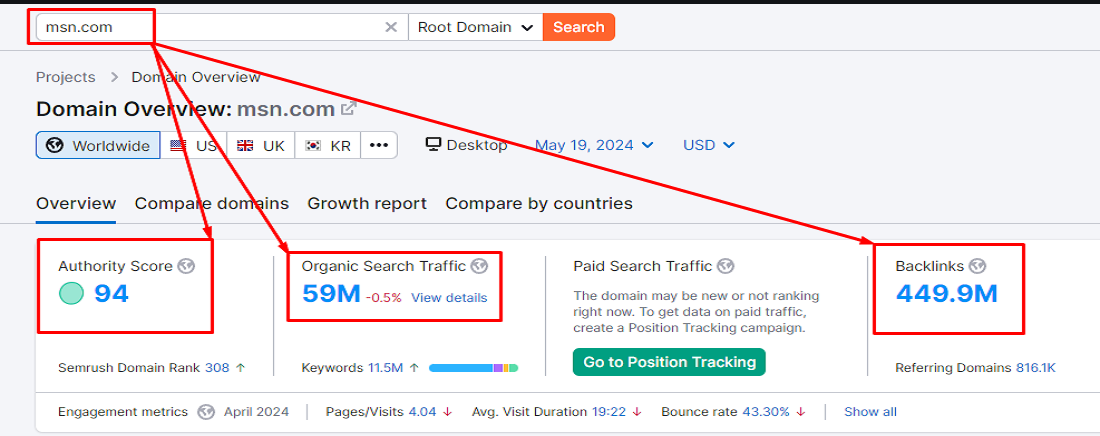msn.com domain authority, msn guest post, Press release backlinks from msn.com.png