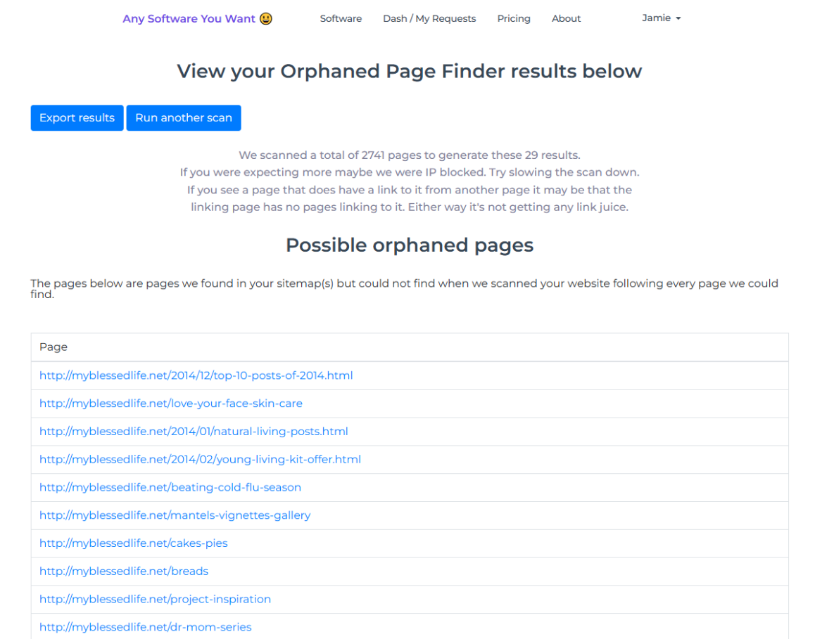 orphaned_page_finder_results.png