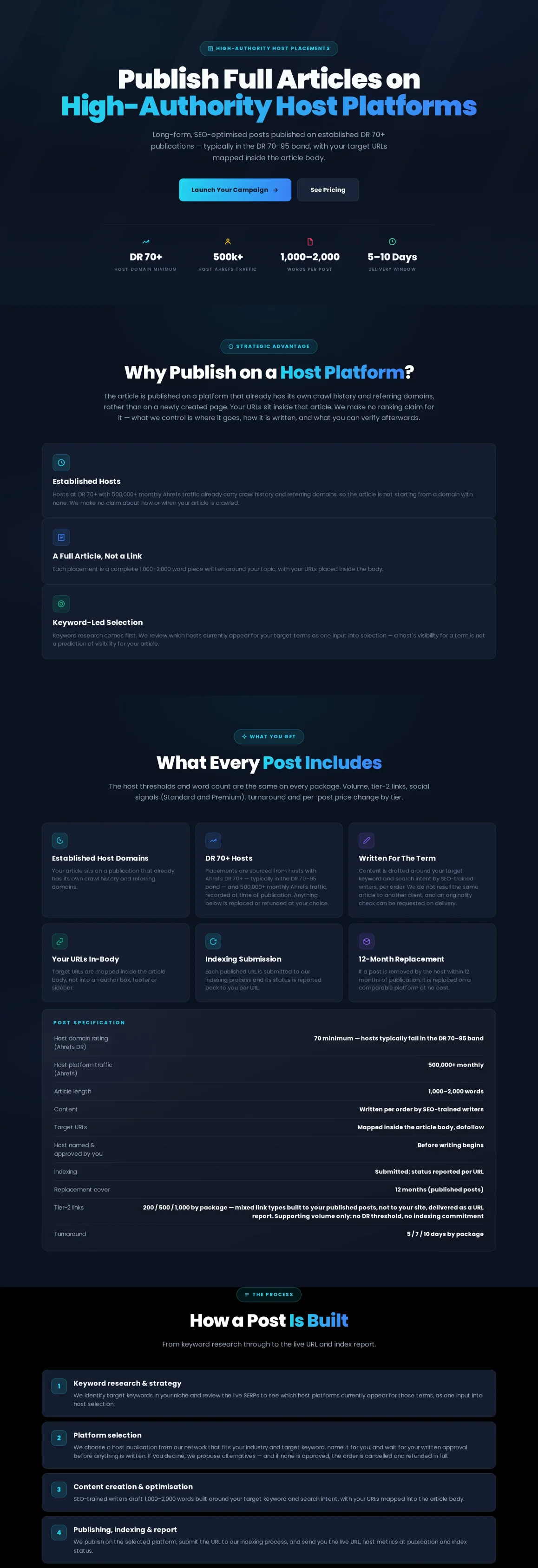 Parasite seo service