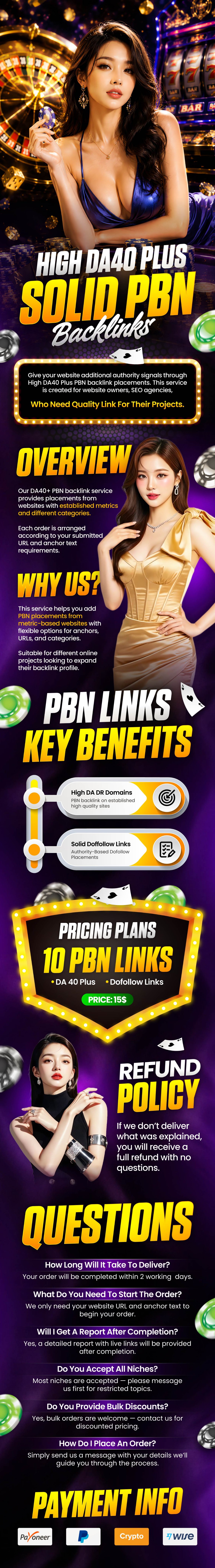 Premium DA40+ PBN Backlinks