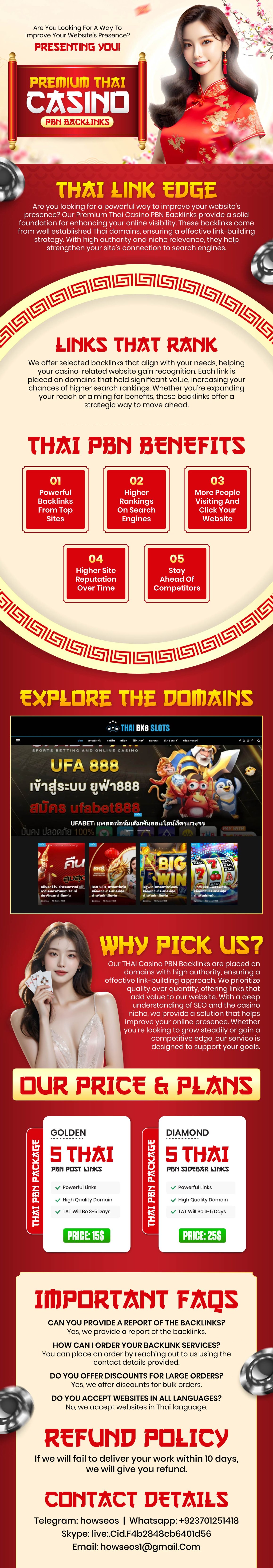 Premium Thai Casino PBN Backlinks