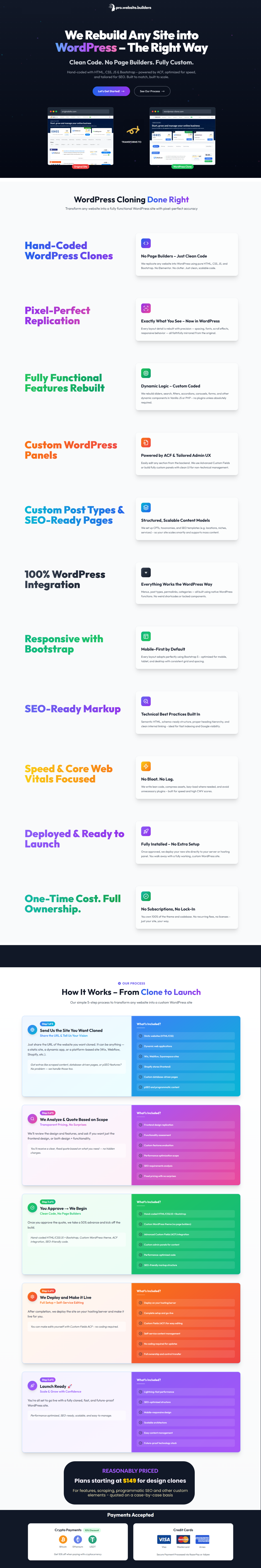 ProWebsite Builders Website Cloning Service