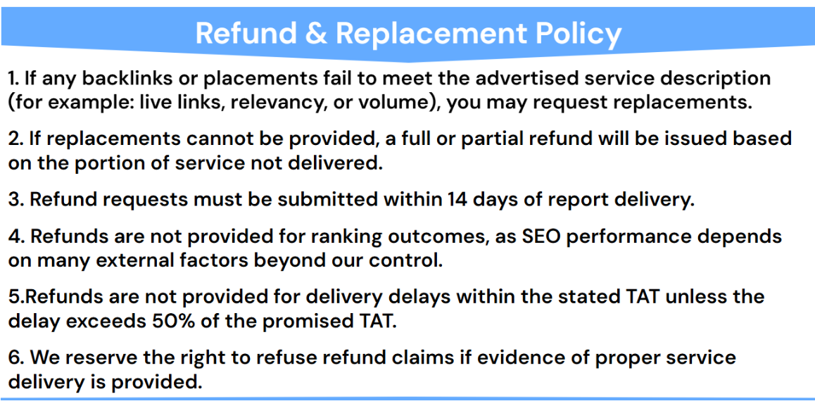 Refund Policy