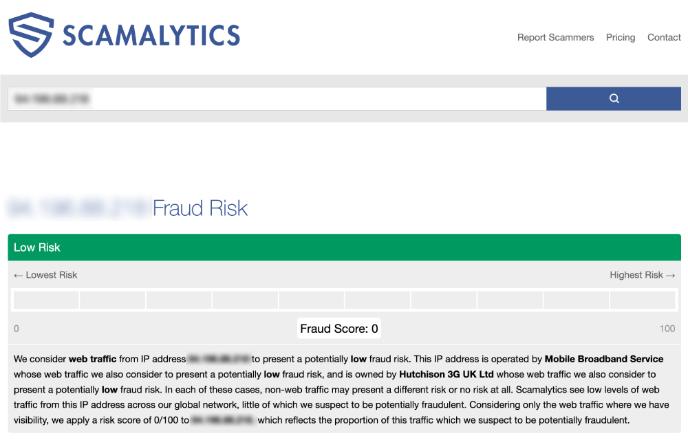 Scamalytics.com - Three Proxy