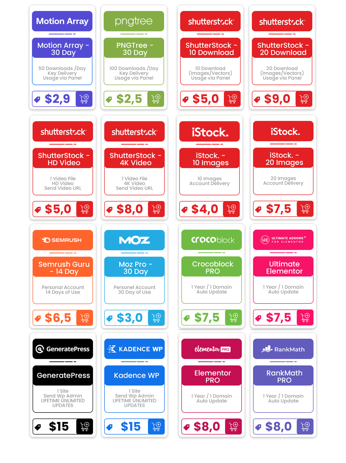 ❤️SEMRUSH GURU ✅ ENVATO Elements ✅ FREEPIK ✅ WordPress ⭕ SHUTTERSTOCK ✅ Lisanspace✅ Discount for BHW Members✅