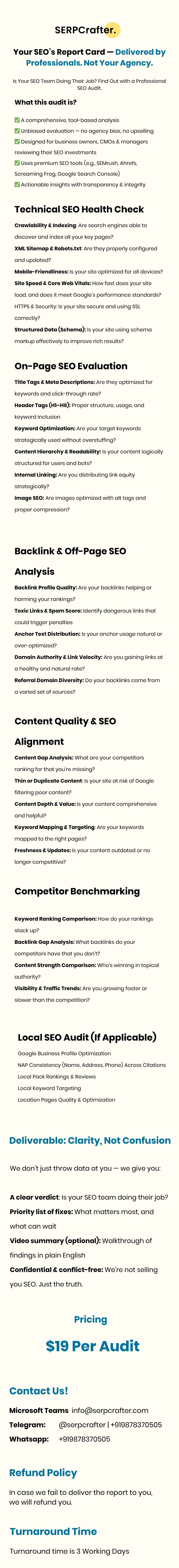 SEO Audit Service