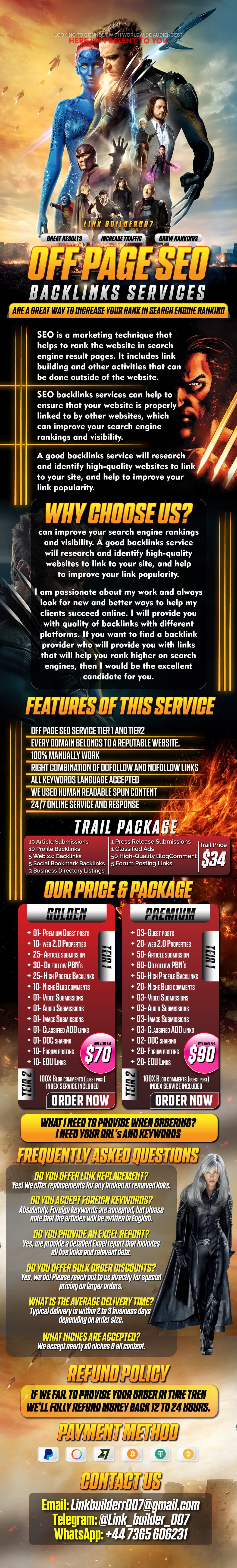 Seo backlink package