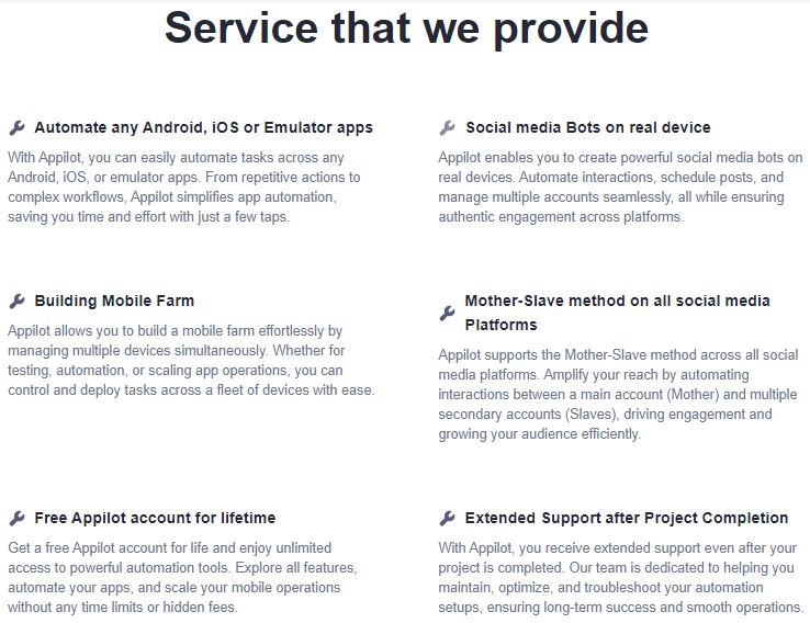 Services That we Provide
