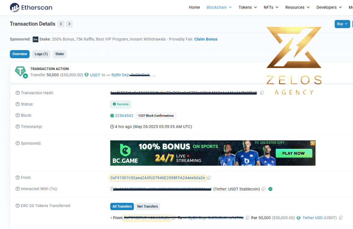 Transaction Zelos
