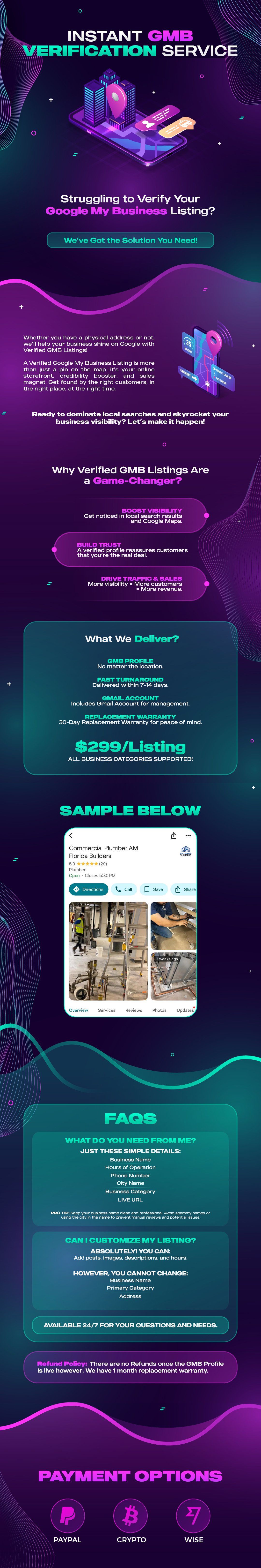 Webonify GMB Verification Service